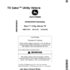 John Deere TX Gator Utility Vehicle California Edition (110001- ) Operator's Manual (OMM176062)