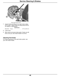 Alternative view of John Deere TX Gator Utility Vehicle North American (Excludes California)(110001-) Operator's Manual (OMM176085)