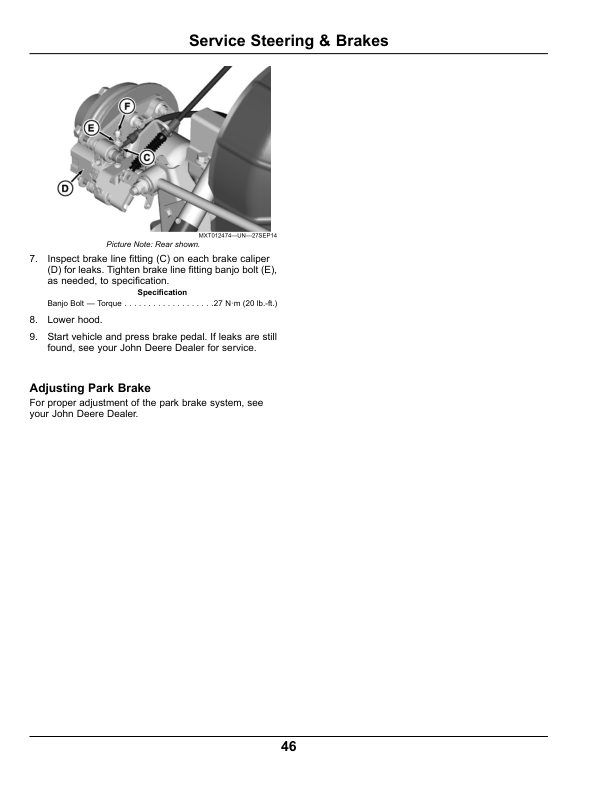 John Deere TX Gator Utility Vehicle North American (Excludes California)(110001-) Operator's Manual (OMM176085) - Image 2