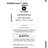 John Deere RSX860i Gator Utility Vehicle North America (010001- ) Operator's Manual (OMM176282)