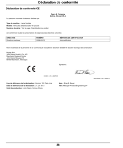 Alternative view of John Deere 66 Inch Blade for Gator Utility VehiclesExport Edition (030001- ) Operator's Manual (OMM176552)