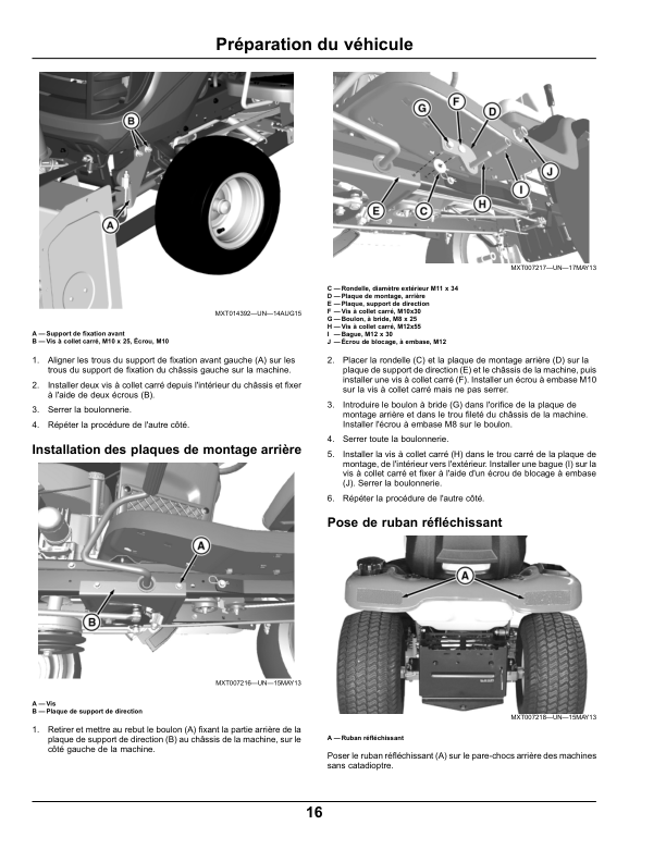 John Deere 44 Inch Snowblowersfor w/L100, LA100 & D100 Series Tractors Only avilable as Multi-Lingual document.English / French North America (010001-) Operator's Manual (OMM177515) - Image 2