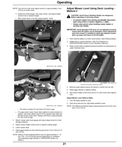 Alternative view of John Deere 54 & 60 Inch High Capacity Mower Decks for X700 Series (North American) Operator's Manual (OMM177813)