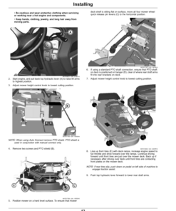 Alternative view of John Deere 54, 60 Inch High Capacity Mower Decks for X700 Series, X940, X948, X949 (Export Edition)(s,n. 040001-) Operator's Manual (OMM177814)