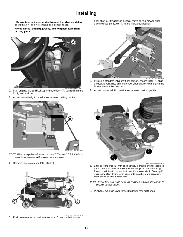 John Deere 54, 60 Inch High Capacity Mower Decks for X700 Series, X940, X948, X949 (Export Edition)(s,n. 040001-) Operator's Manual (OMM177814) - Image 2