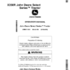 John Deere X350R Select Series Tractor (North American) Operator's Manual (OMM177851)