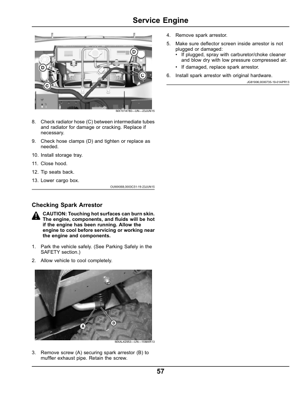 John Deere HPX 4X4 Gas Gator Utility Vehicles (Engine-Kawasaki FD620) Operator's Manual (OMM178633) - Image 2