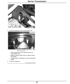 Alternative view of John Deere TX Turf Gas Gator Utility Vehicles (Engine-Kawasaki FJ400) Operator's Manual (OMM178645)
