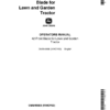 John Deere 42-Inch Front Mount Blade for 110 Lawn & Garden Tractor Operator's Manual (OMM40688)