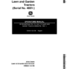 John Deere 36-Inch Snow Thrower (004801- ) Operator's Manual (OMM41124)
