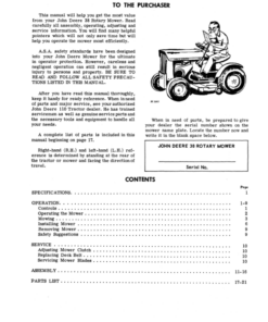 Alternative view of John Deere 38 Rotary Mower (015001-) Operator's Manual (OMM41126)