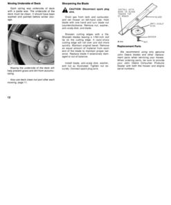 Alternative view of John Deere 19, 21-Inch Rotary Mower (-150000) Operator's Manual (OMM44455)