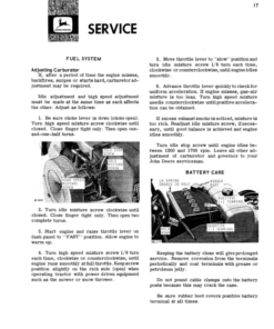 Alternative view of John Deere 140 Hydrostatic Tractor Operator's Manual (OMM45023)