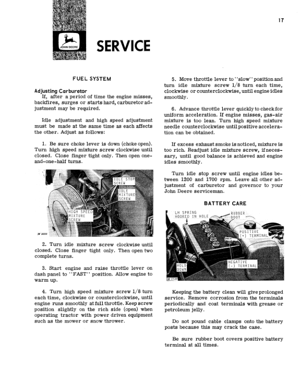 John Deere 140 Hydrostatic Tractor Operator's Manual (OMM45023) - Image 2