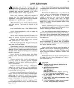 Alternative view of John Deere 110 & 112 Lawn & Garden Tractor Operator's Manual (OMM45039)