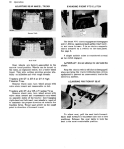 Alternative view of John Deere 120 Hydrostatic Tractor Operator's Manual (OMM45851)