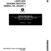 John Deere 112 Lawn & Garden Tractor (250001-) Operator's Manual (OMM46322)