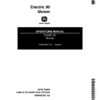 John Deere Electric 90 Riding Mower (001001-) Operator's Manual (OMM46367)