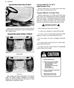 Alternative view of John Deere 110 Lawn & Garden Tractor Operator's Manual (OMM46869)