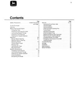 Alternative view of John Deere 56 Riding Mower (044001-) Operator's Manual (OMM47047)