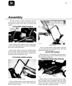 Alternative view of John Deere 19 (160001-), 21-Inch (175001-) Walk-Behind Rotary Mower Operator's Manual (OMM47454)