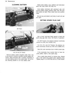 Alternative view of John Deere 200, 210, 212 & 214 Lawn & Garden Tractors Operator's Manual (OMM48245)