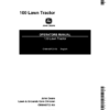 John Deere 100 Lawn Tractor Operator's Manual (OMM48703)
