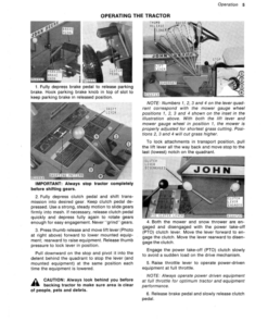 Alternative view of John Deere 100 Lawn Tractor Operator's Manual (OMM48703)