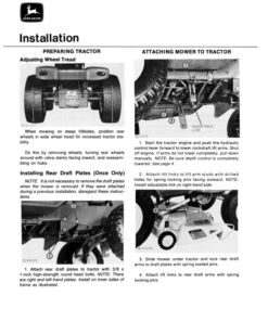 Alternative view of John Deere 41, 48 Rotary Mowers (Incl. Deck) Operator's Manual (OMM49677)