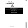 John Deere 5-Speed Bicycle Operator's Manual (OMM64333)