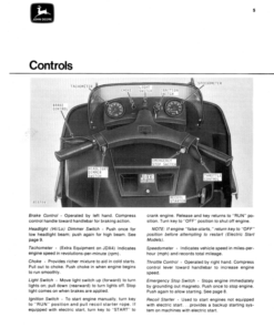 Alternative view of John Deere JDX4, JDX6 & JDX8 Snowmobiles (020001-030000) Operator's Manual (OMM64455)