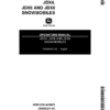 John Deere JDX4, JSX6 & JDX8 Snowmobiles (030001- ) Operator's Manual (OMM65274)
