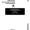 John Deere 340 & 440 Cyclone Snowmobiles North America (080001- ) Operator's Manual (OMM67673)