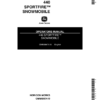 John Deere 440 Sportfire Snowmobiles (120001-155000) Operator's Manual (OMM68674)