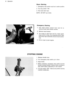 Alternative view of John Deere 440 Sportfire Snowmobiles (120001-155000) Operator's Manual (OMM68674)
