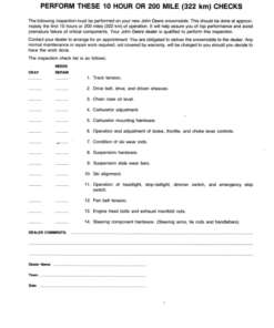 Alternative view of John Deere 340 Trailfire & Trailfire LX Snowmobiles (222001- ) Operator's Manual (OMM69603)