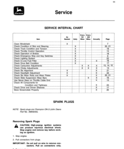 Alternative view of John Deere Snowfire Snowmobiles (222001- ) Operator's Manual (OMM69630)