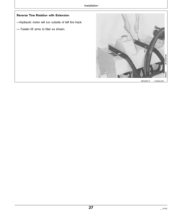 Alternative view of John Deere 30-Inch Hydraulic Tiller for 420, 430 Tractors Operator's Manual (OMM71775)