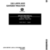 John Deere 332 Lawn & Garden Tractor Operator's Manual (OMM71799)