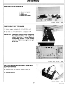 Alternative view of John Deere 54-Inch Front Blade Operator's Manual (OMM72235)