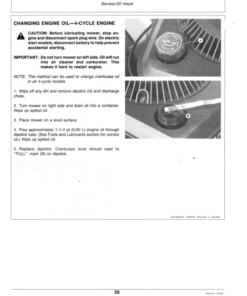 Alternative view of John Deere 2 Cycle, 4 Cycle Walk-Behind Mowers (410001-) Operator's Manual (OMM73861)