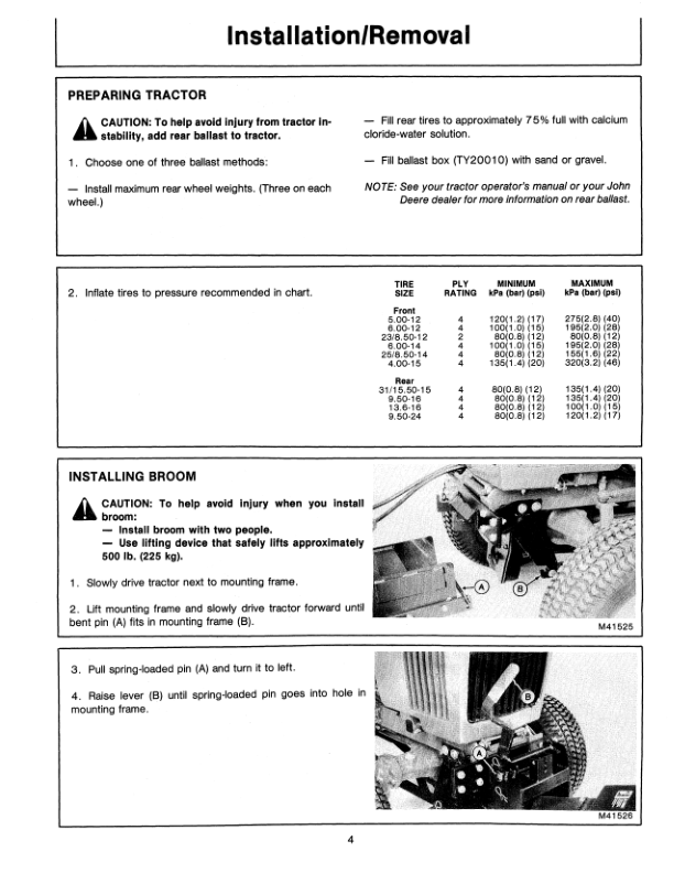 John Deere 246 Rotary Broom for 50 Series Tractors Operator's Manual (OMM73990) - Image 2