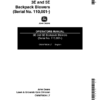 John Deere 3E, 5E Backpack Blowers (110001-) Operator's Manual (OMM75836)
