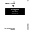 John Deere 113 Hedge Clipper (Subs with OMM122063) Operator's Manual (OMM75842)