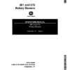 John Deere 261, 272 Rotary Mowers (MY1986-MY2001) Operator's Manual (OMM75851)