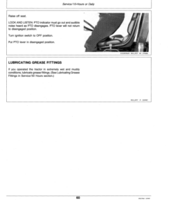 Alternative view of John Deere 655, 755 & 855 Tractors (475001-615000) Operator's Manual (OMM75873)