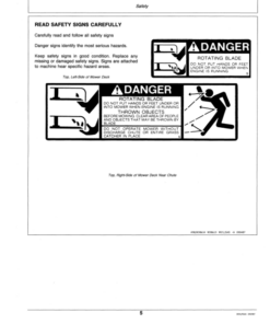 Alternative view of John Deere 130, 160, 165, 175, 180 & 185 Lawn Tractors Operator's Manual (OMM75874)