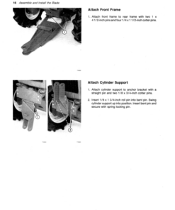 Alternative view of John Deere 365 & 375 Front-Mounted Utility Blades Operator's Manual (OMM75891)