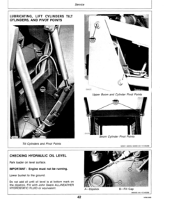 Alternative view of John Deere JD24A, 125 Skid Steer Loader (120001-) Operator's Manual (OMM77699)