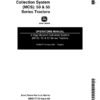 John Deere 3 Bag Material Collection System for 50 & 55 Series Tractors Operator's Manual (OMM77710)